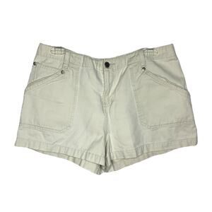 l.e.i. Khaki Utility Y2K Low Rise Shorts Size 11